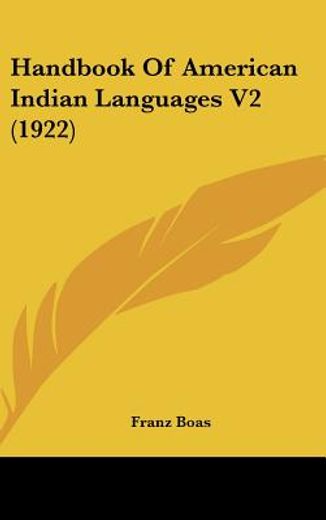 handbook of american indian languages