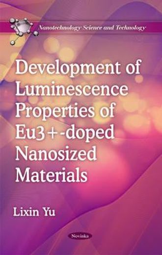 development of luminescence properties of eu3+-doped nanosized materials