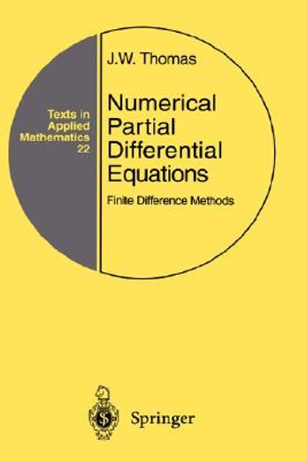 numerical partial differential equations: finite difference meth (en Inglés)