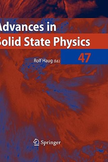 advances in solid state physics
