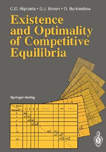 existence and optimality of competitive equilibria (en Inglés)