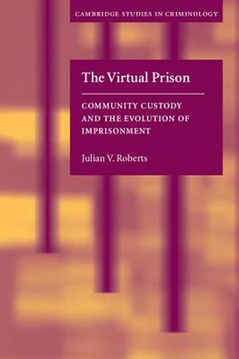 the virtual prison,community custody and the evolution of imprisonment