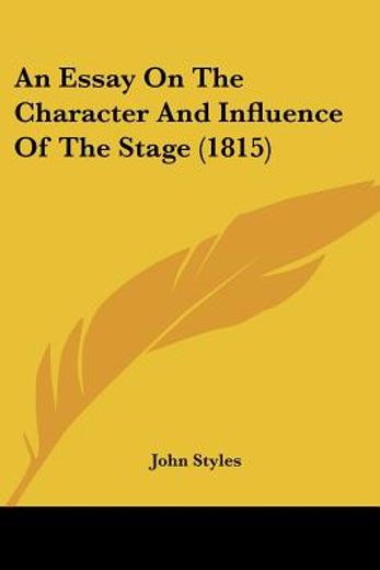 an essay on the character and influence