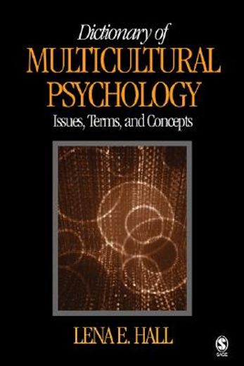 dictionary of multicultural psychology,issues, terms, and concepts