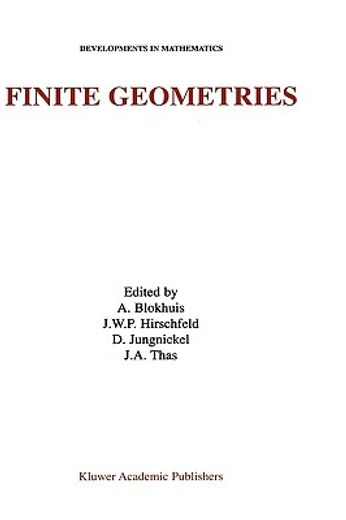 finite geometries,proceedings of the fourth isle of thorns conference
