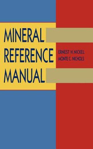mineral reference manual (en Inglés)
