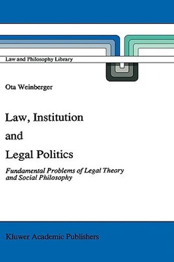 law, institutions and legal politics (en Inglés)