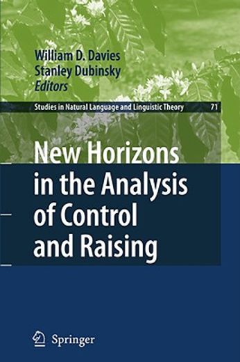 new horizons in the analysis of control and raising
