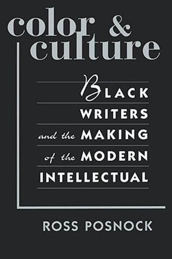 color and culture,black writers and the making of the modern intellectual