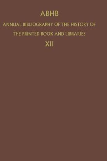 annual bibliography of the history of the printed book and libraries