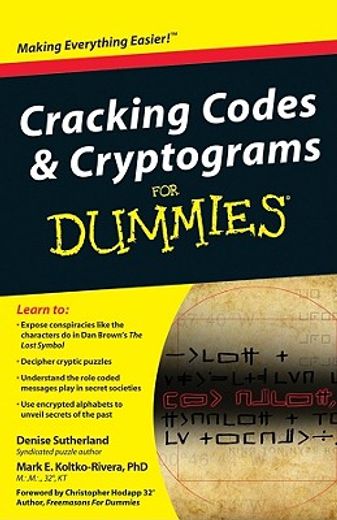cracking codes & cryptograms for dummies (en Inglés)
