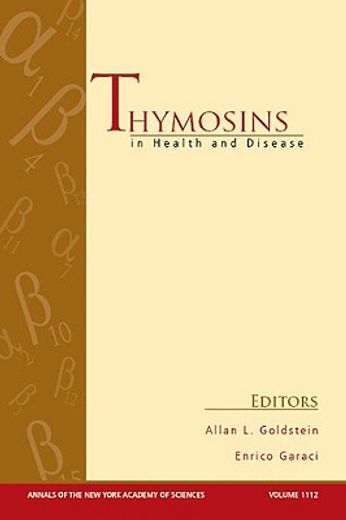 thymosins in health and disease,first international conference