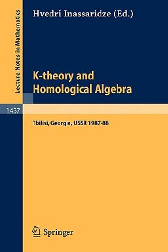 k-theory and homological algebra (en Inglés)