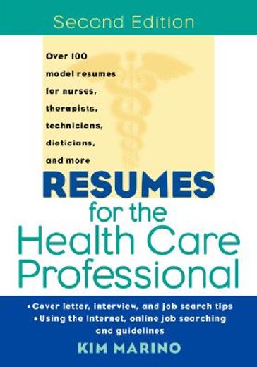 resumes for the health care professional (in English)