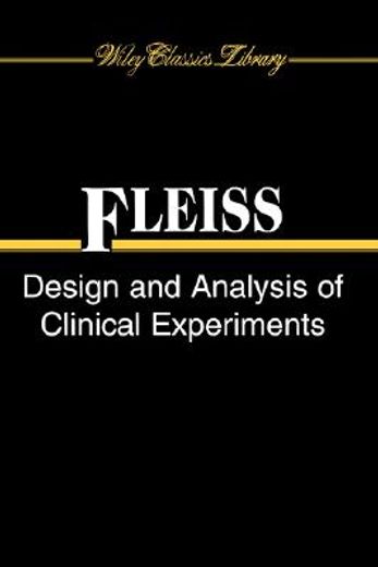 the design and analysis of clinical experiments (en Inglés)