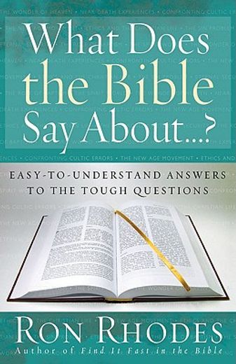 what does the bible say about...? (en Inglés)