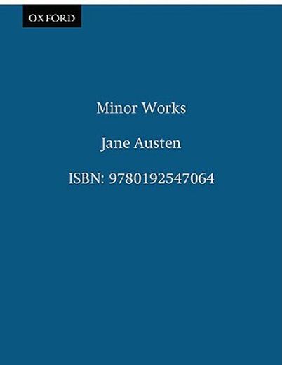 the works of jane austen,minor works