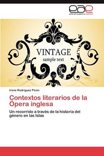 contextos literarios de la pera inglesa (in Spanish)