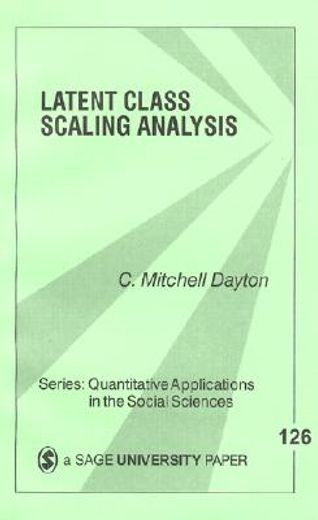 latent class scaling analysis
