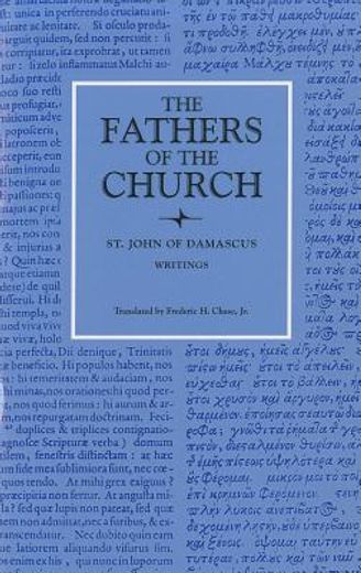 saint john of damascus,writings (en Inglés)