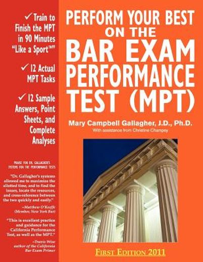perform your best on the bar exam performance test (mpt): train to finish the mpt in 90 minutes like a sport (en Inglés)