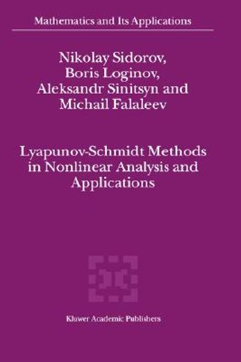 lyapunov-schmidt methods in nonlinear analysis and applications