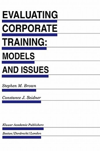evaluating corporate training: models and issues (in English)
