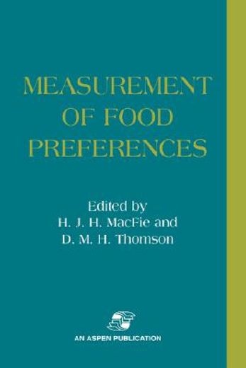 measurement of food preferences (en Inglés)