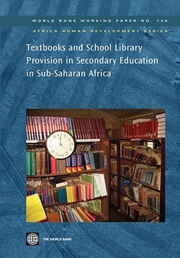 textbooks and school library provision secondary education in sub-saharan africa