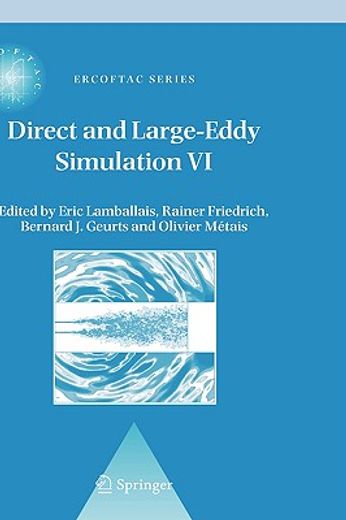 direct and large-eddy simulation vi (en Inglés)