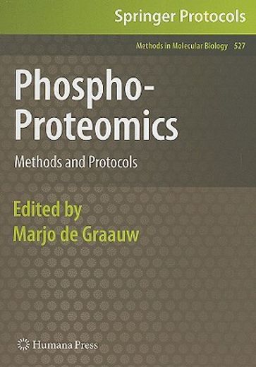 Phospho-Proteomics: Methods and Protocols (en Inglés)