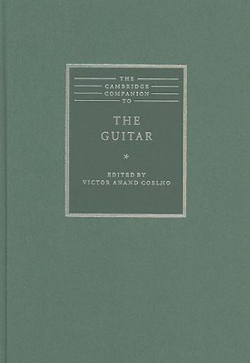 The Cambridge Companion to the Guitar Hardback (Cambridge Companions to Music) (en Inglés)