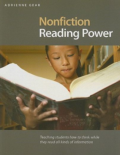 nonfiction reading power,teaching students how to think while they read all kinds of information (en Inglés)
