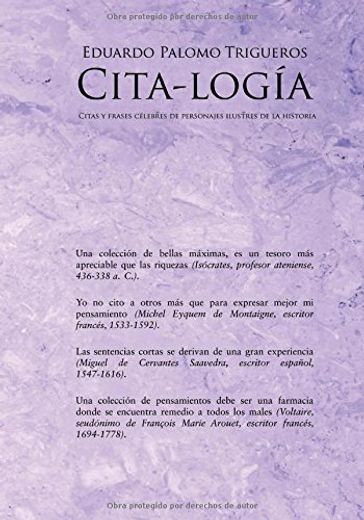 Cita-logía (spanish Edition) (in Spanish)