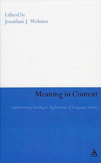 meaning in context,implementing intelligent applications of language studies