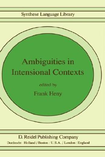 ambiguities in intensional contexts (en Inglés)