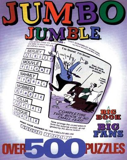 jumbo jumble,a big book for big fans (en Inglés)
