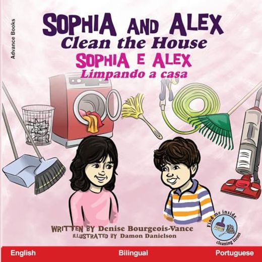 Sophia and Alex Clean the House: Sophia e Alex Limpando a casa (en Portugués)