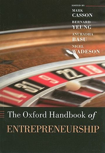 the oxford handbook of entrepreneurship