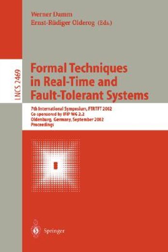 formal techniques in real-time and fault-tolerant systems