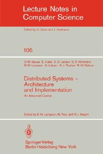 distributed systems - architecture and implementation (in English)