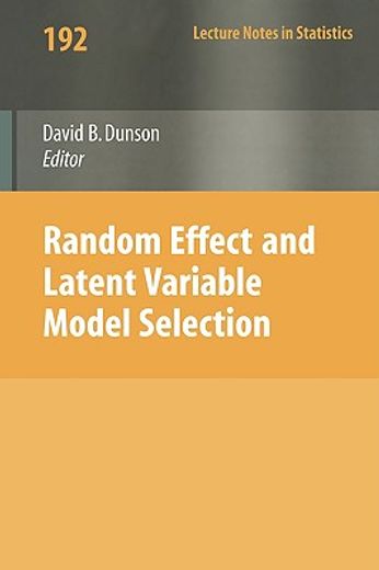 random effect and latent variable model selection