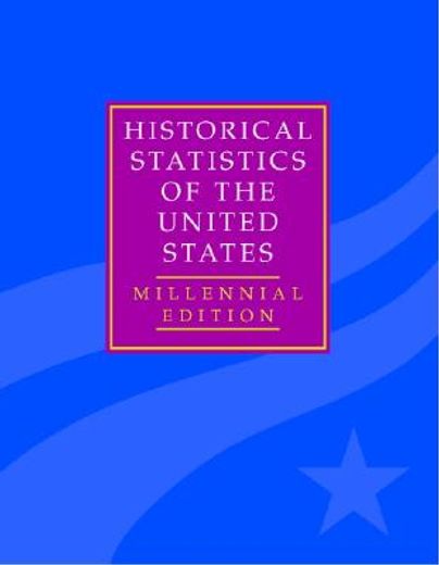 historical statistics of the united states,earliest times to the present: millennial edition