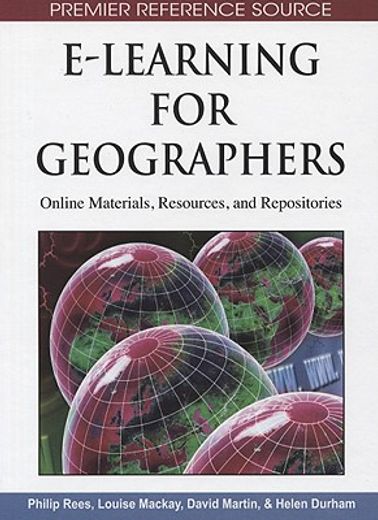 e-learning for geographers,online materials, resources and repositories