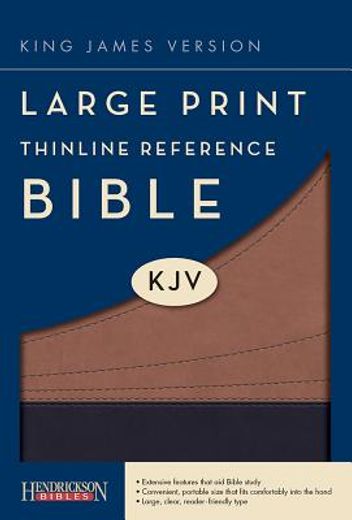 holy bible,king james version black / cocoa flexisoft imitation leather thinline reference bible (en Inglés)