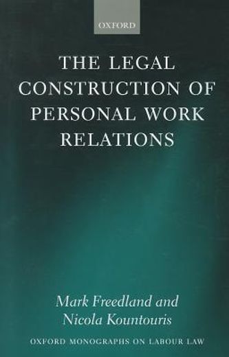 the legal construction of personal work relations