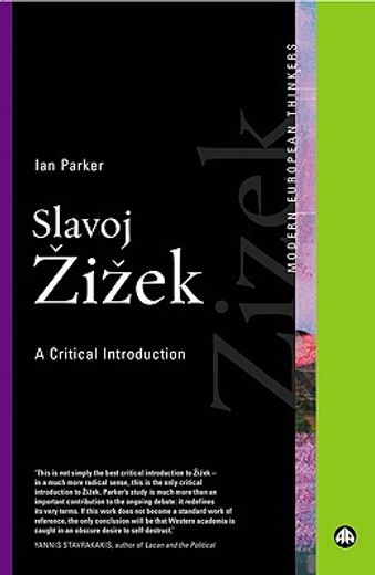 slavoj zizek,a critical introduction