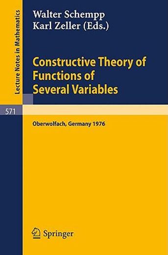 constructive theory of functions of several variables (in German)
