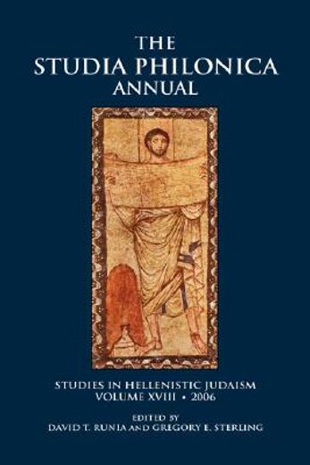 the studia philonica annual,studies in hellenistic judaism
