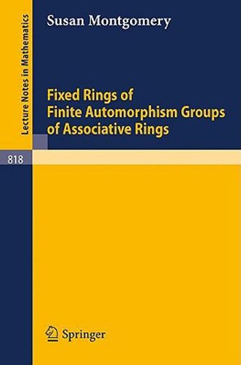 fixed rings of finite automorphism groups of associative rings (en Inglés)